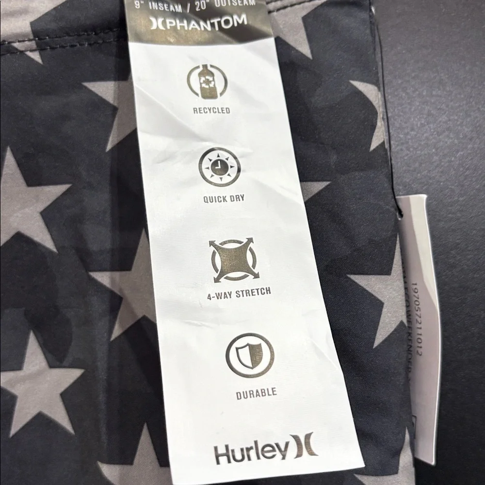 Hurley Phantom Quick dry,4 way stretch,durable board shorts,summer,American Flag